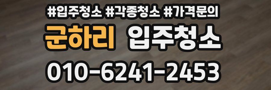 군하리 이사청소