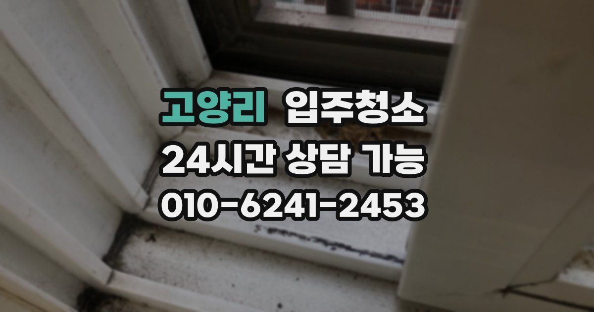 고양리 입주청소