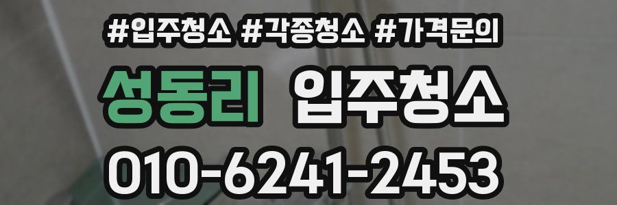 성동리 이사청소