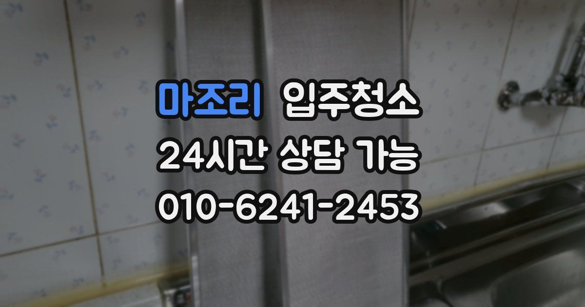 마조리 입주청소