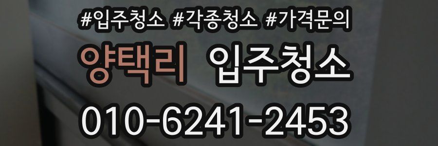 양택리 이사청소