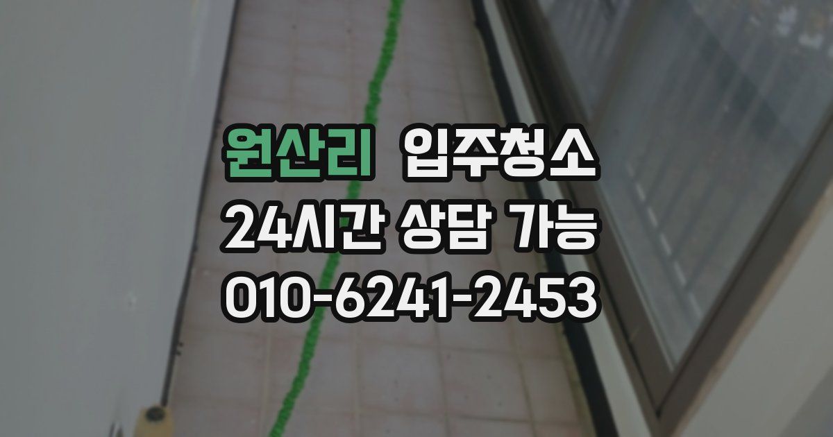 원산리 입주청소