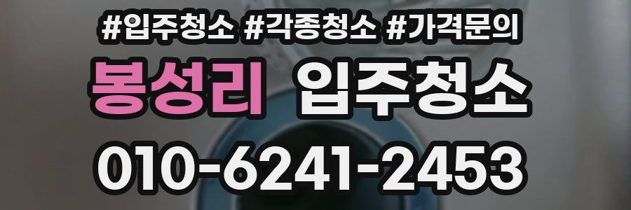 봉성리 이사청소