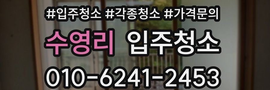 수영리 이사청소