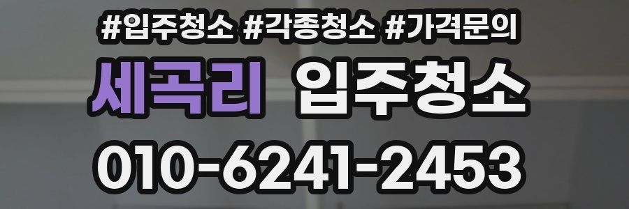 세곡리 이사청소