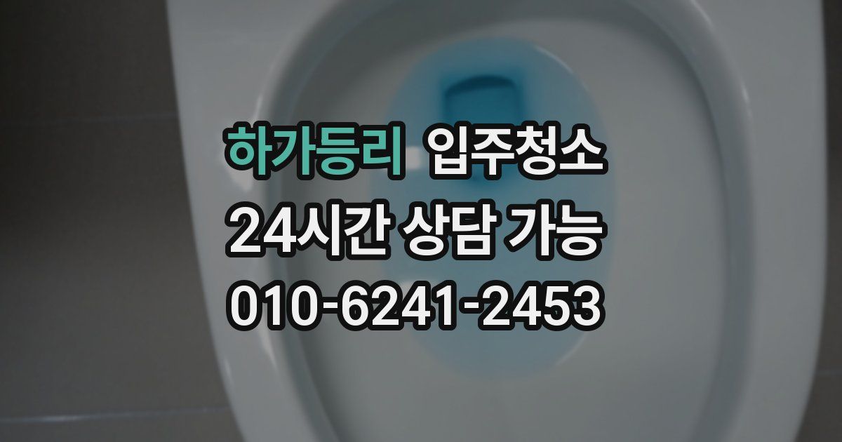 하가등리 입주청소