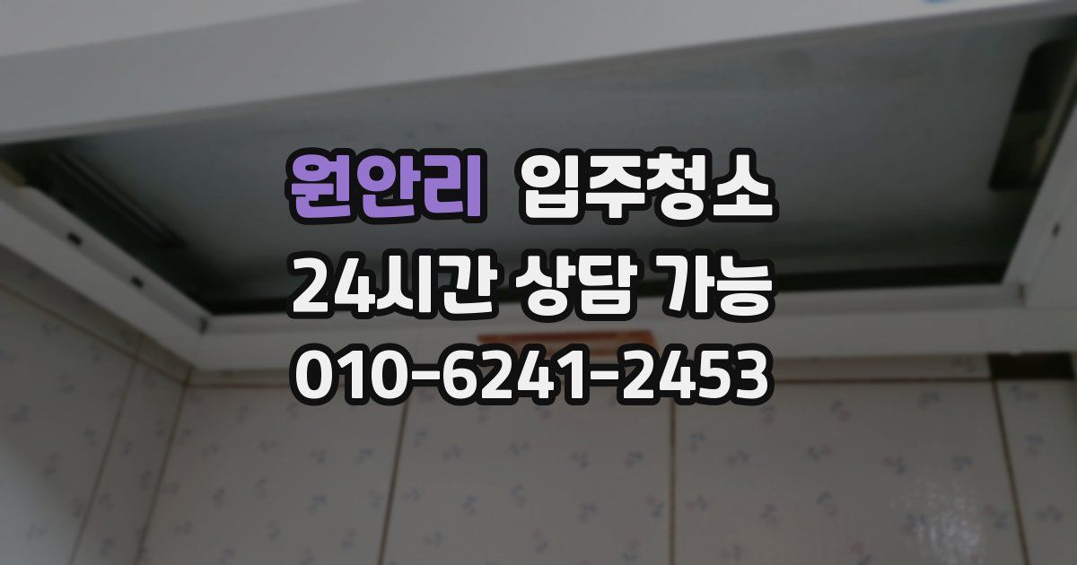 원안리 입주청소