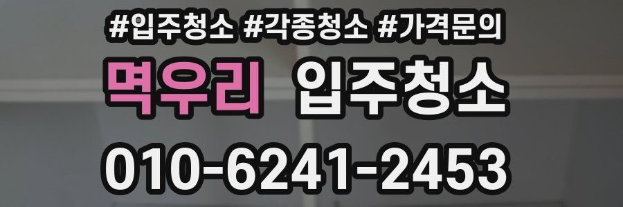 멱우리 이사청소