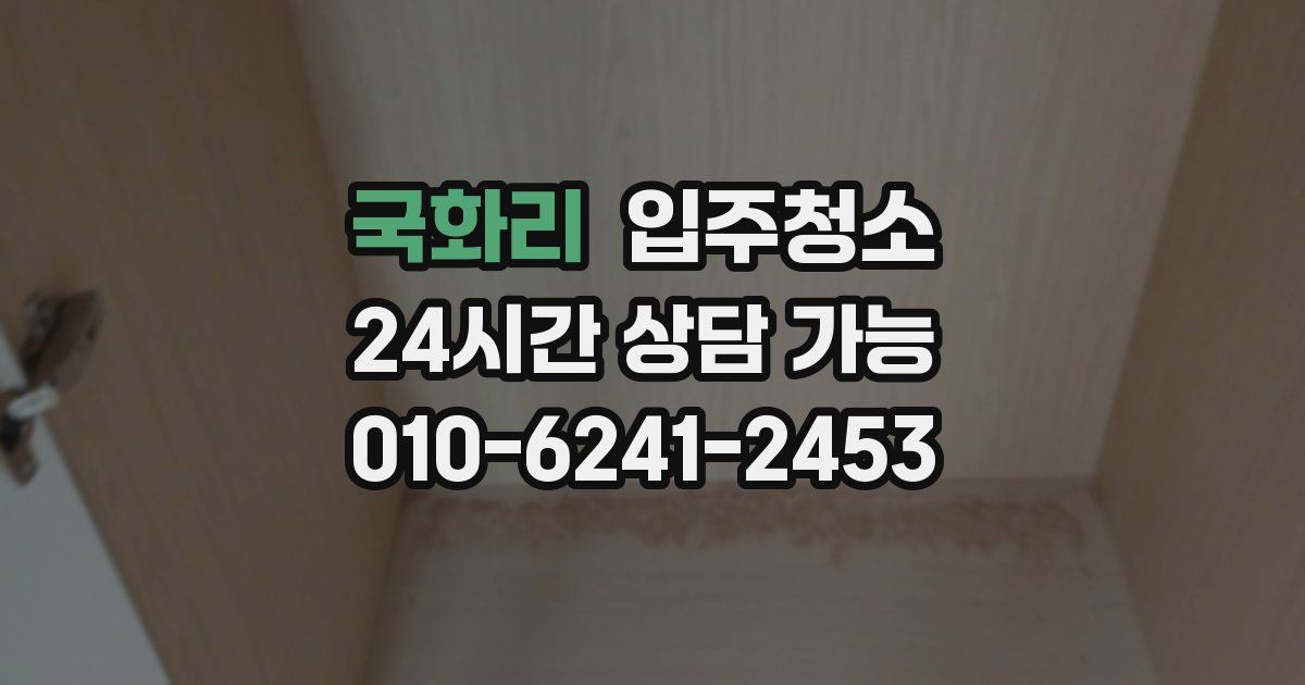 국화리 입주청소