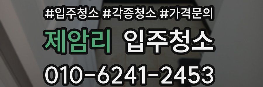 제암리 이사청소