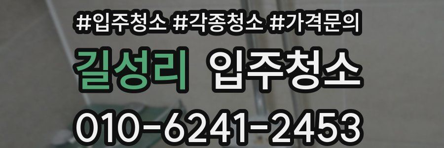 길성리 이사청소