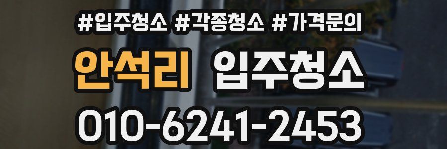 안석리 이사청소