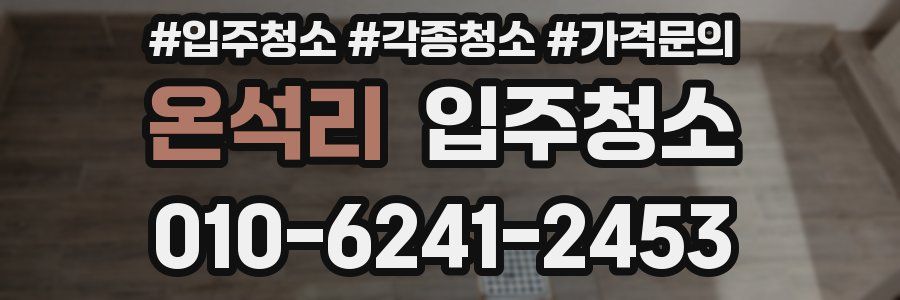 온석리 이사청소