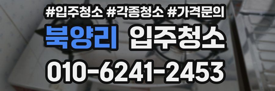 북양리 이사청소