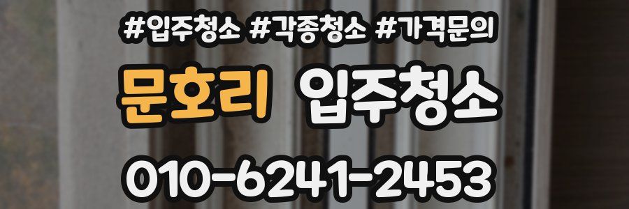 문호리 이사청소