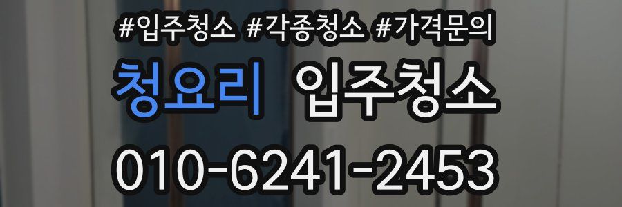 청요리 이사청소