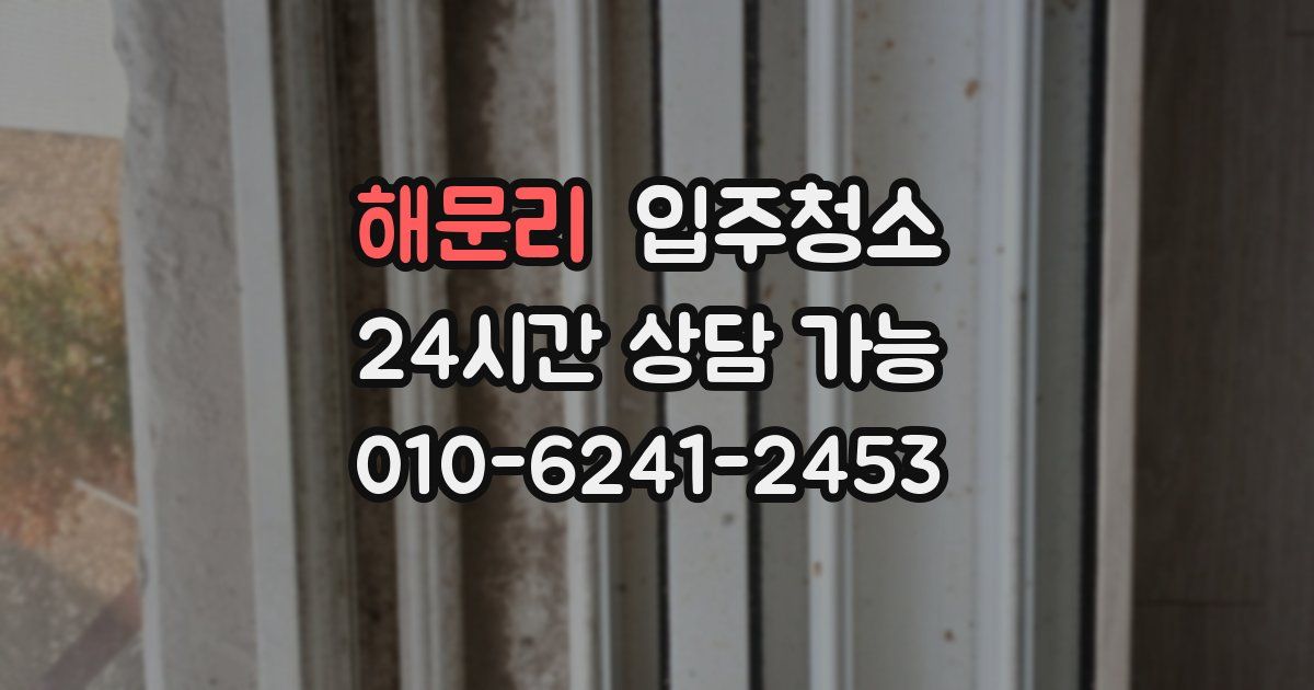 해문리 입주청소