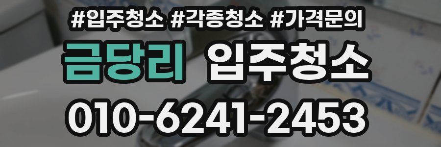 금당리 이사청소