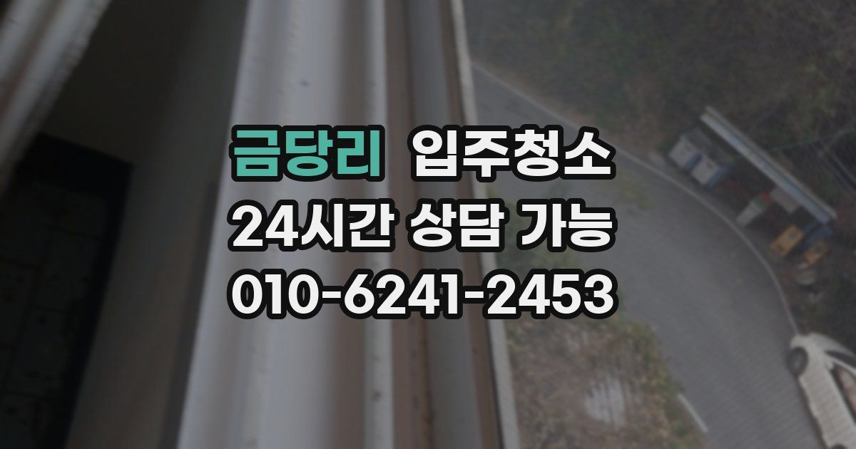 금당리 입주청소