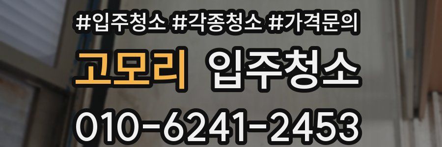 고모리 이사청소