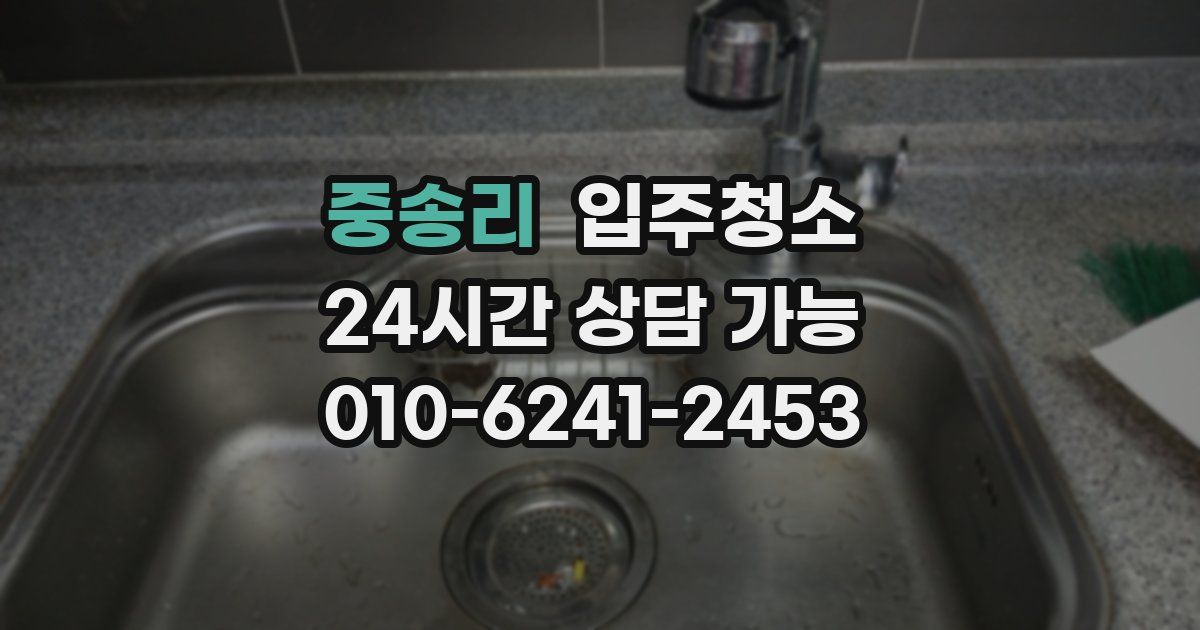 중송리 입주청소