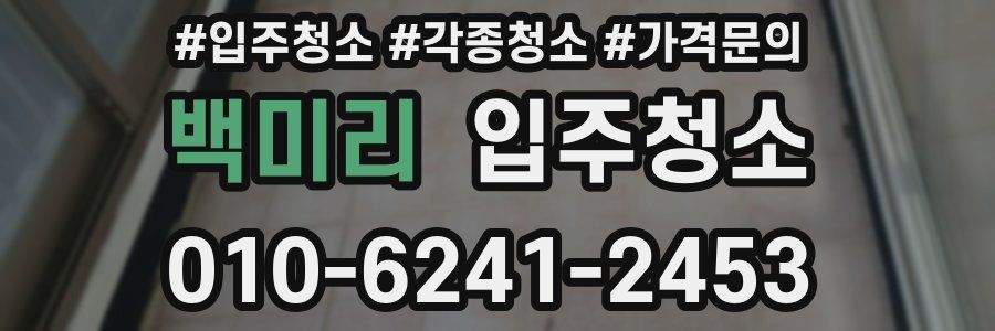 백미리 이사청소