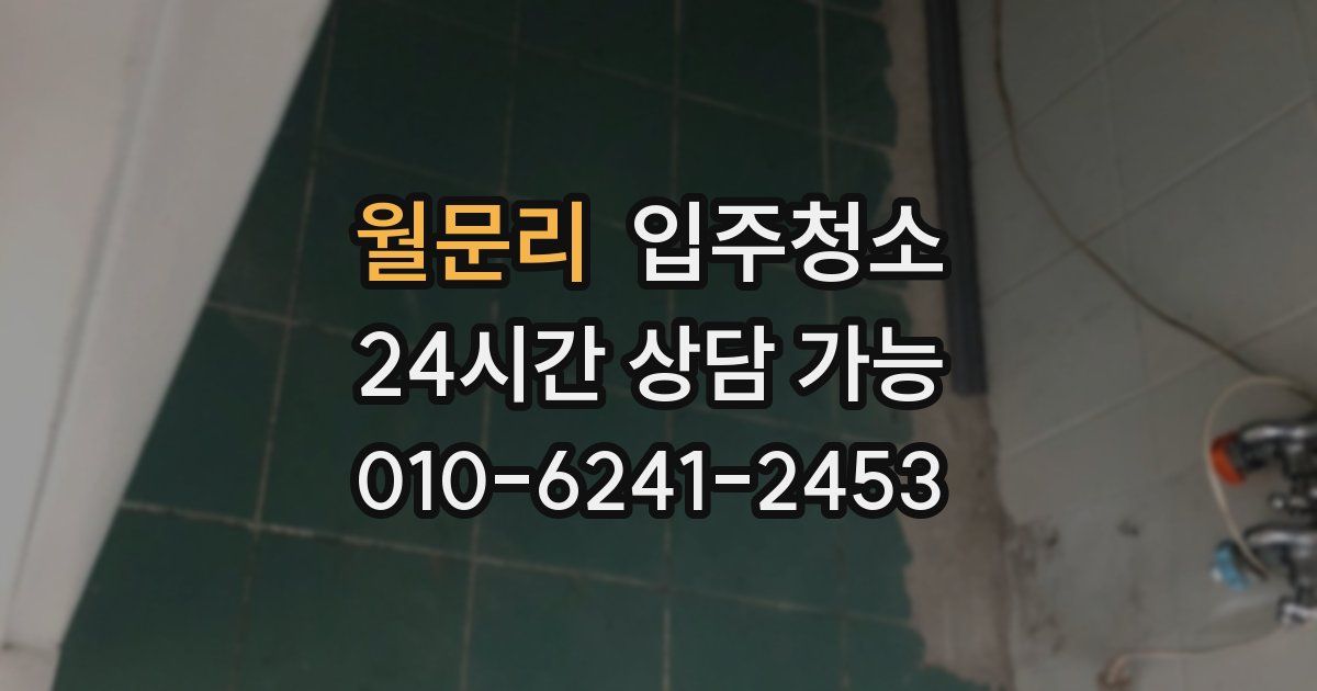 월문리 입주청소