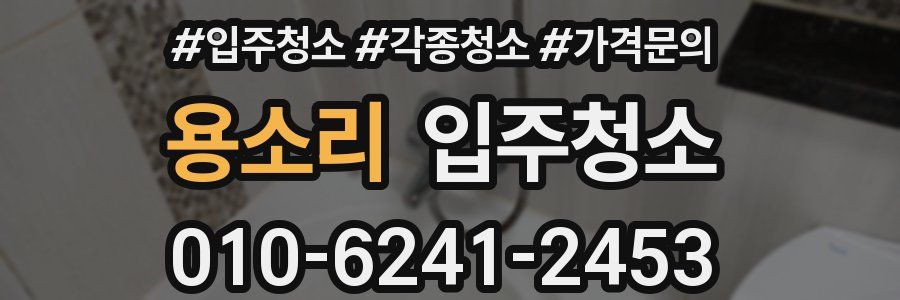 용소리 이사청소