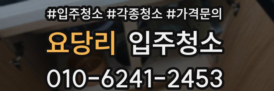 요당리 이사청소