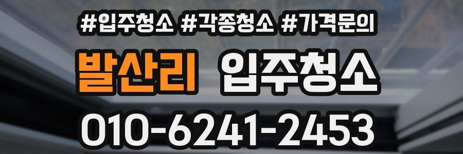 발산리 이사청소