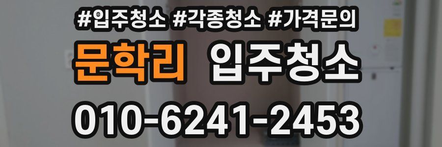 문학리 이사청소