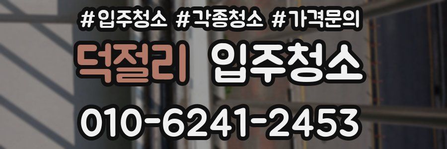 덕절리 이사청소