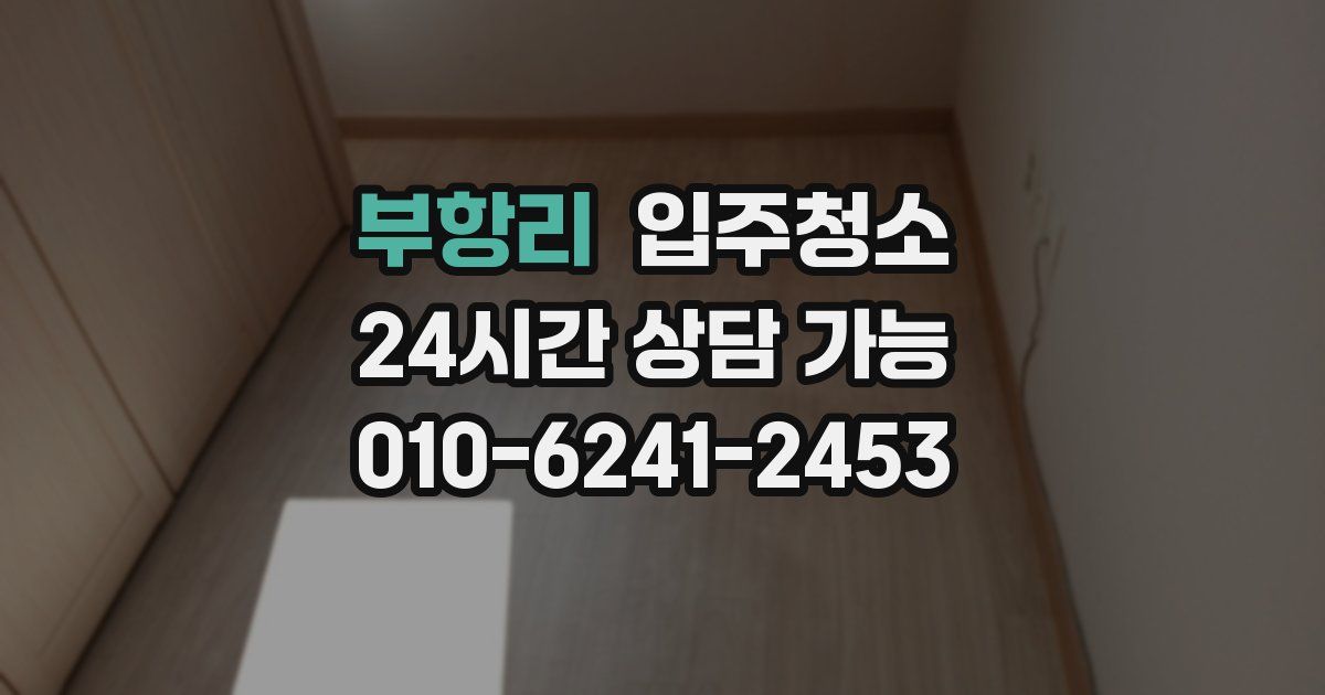 부항리 입주청소