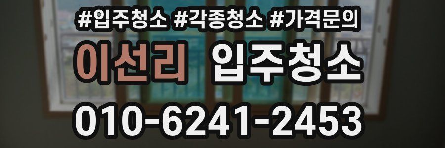 이선리 이사청소