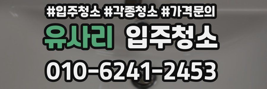 유사리 이사청소