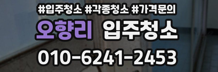 오향리 이사청소