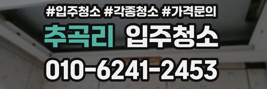 추곡리 이사청소