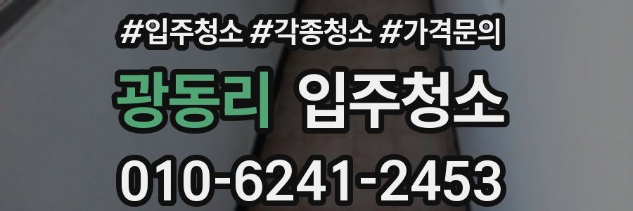 광동리 이사청소