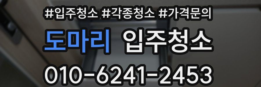 도마리 이사청소