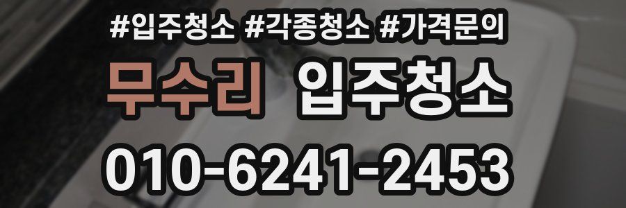 무수리 이사청소