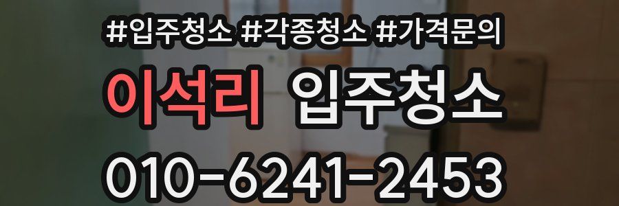 이석리 이사청소