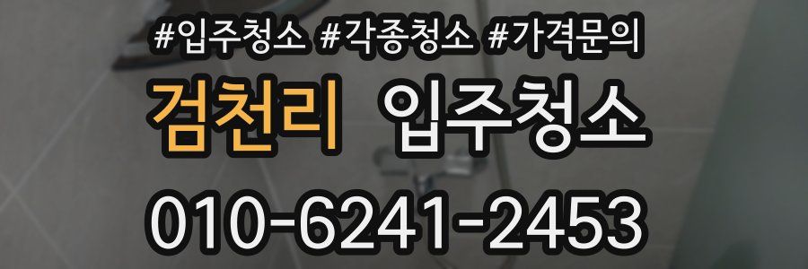 검천리 이사청소