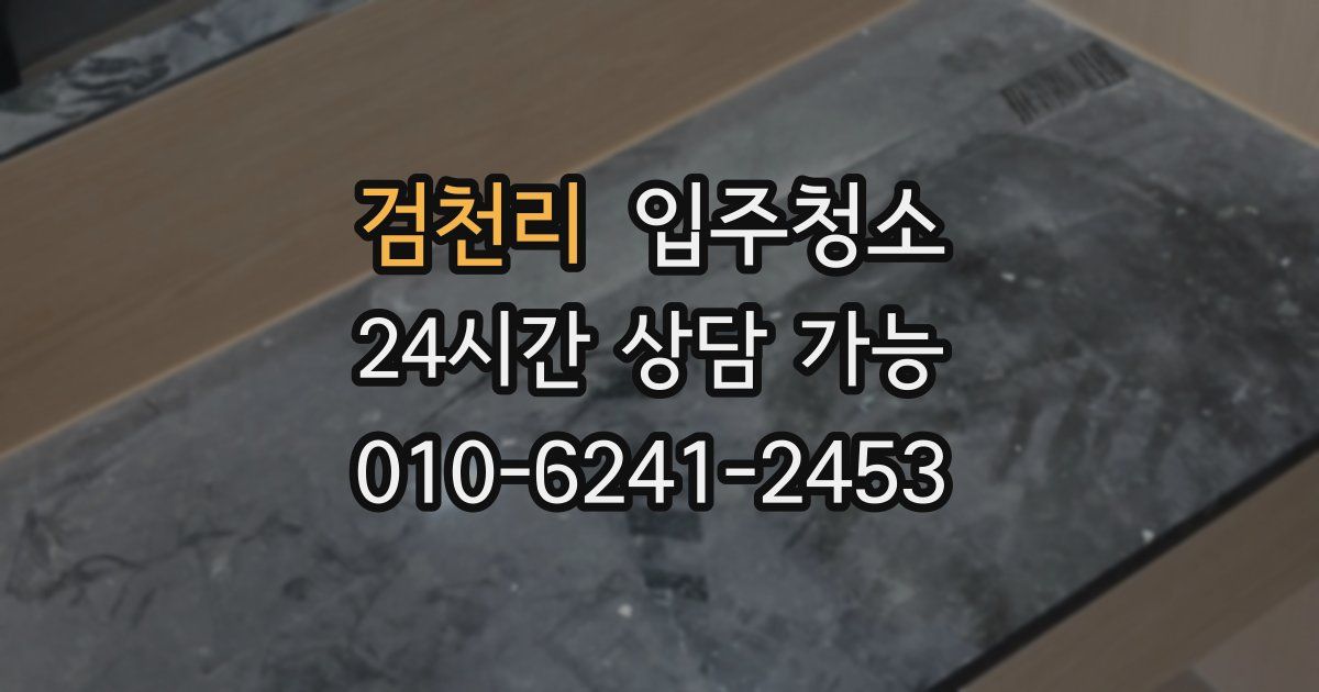 검천리 입주청소