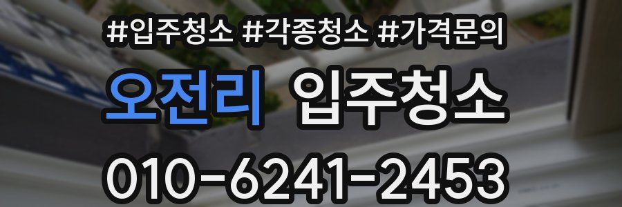 오전리 이사청소