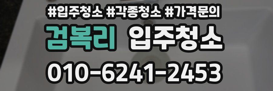 검복리 이사청소