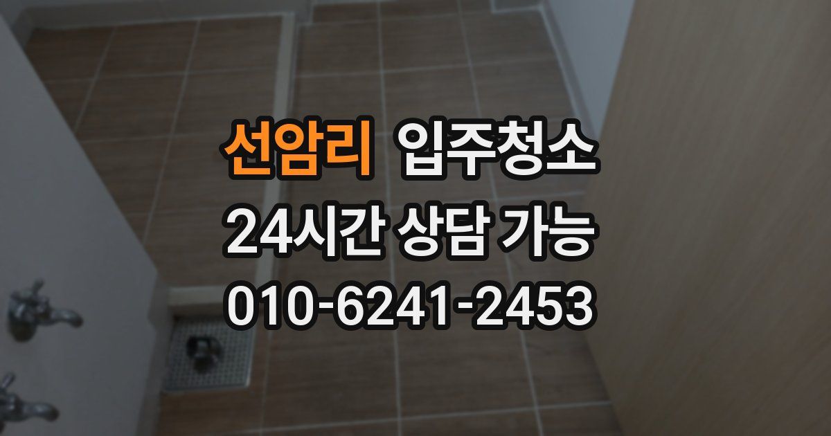 선암리 입주청소