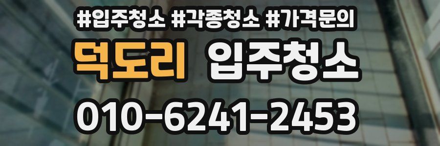 덕도리 이사청소