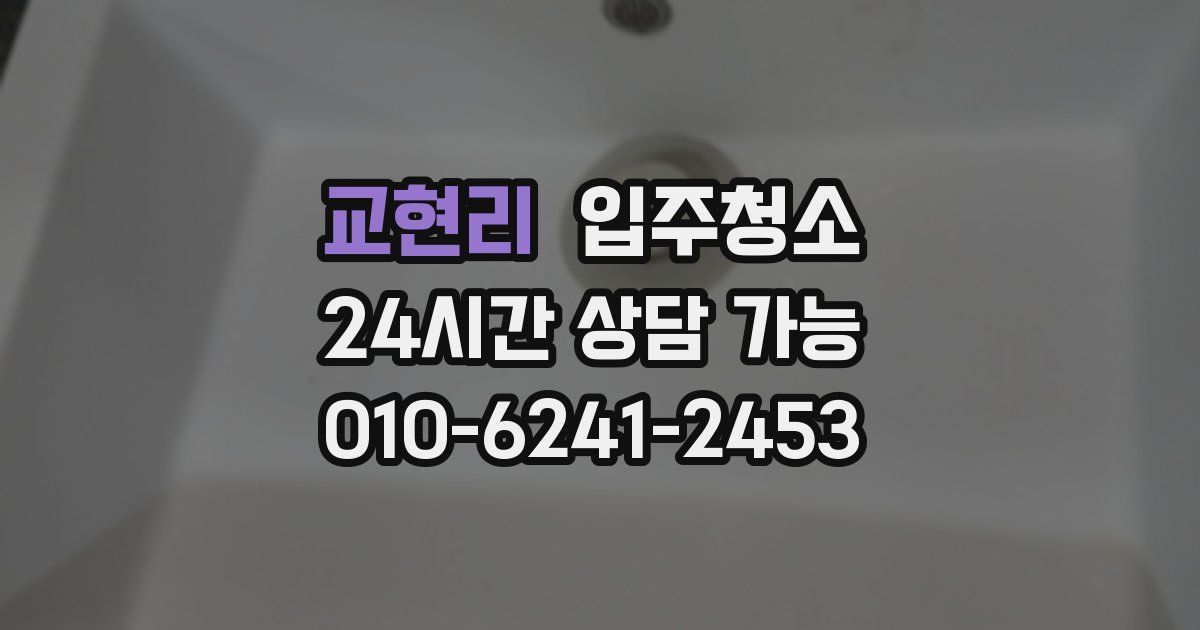 교현리 입주청소