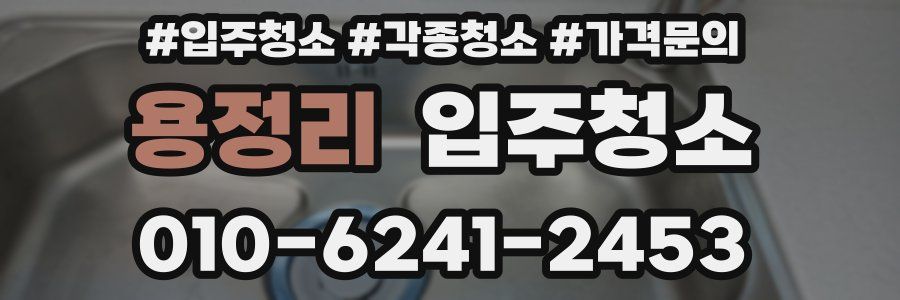용정리 이사청소
