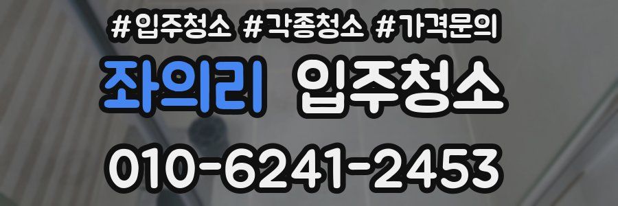 좌의리 이사청소